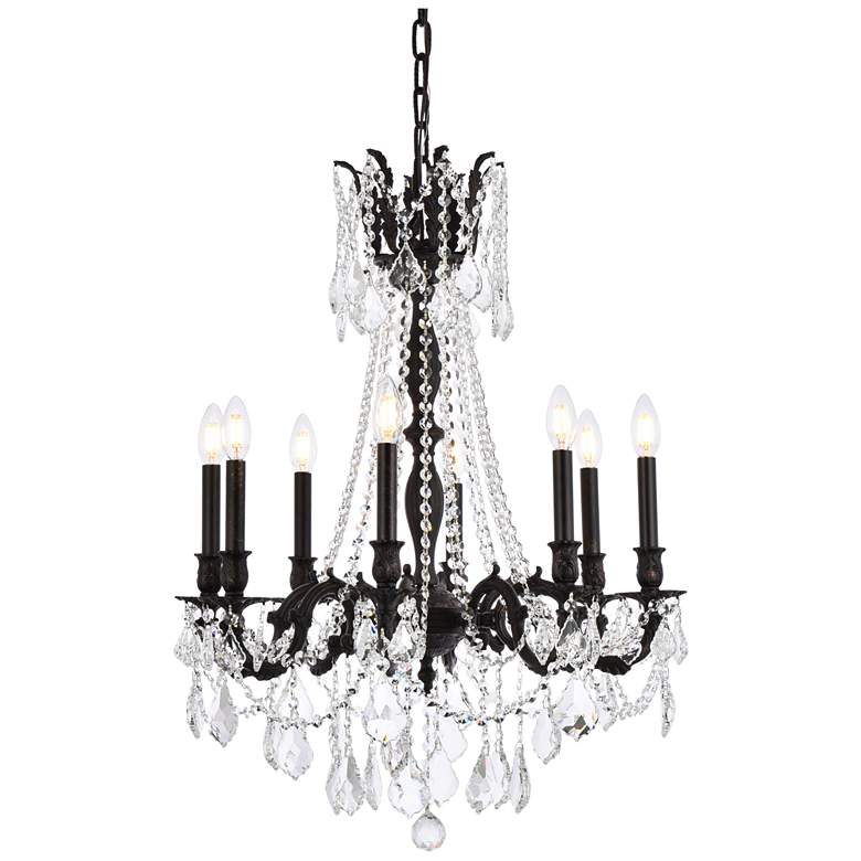 Image 1 Rosalia 8 Lt Dark Bronze Chandelier Golden Teak