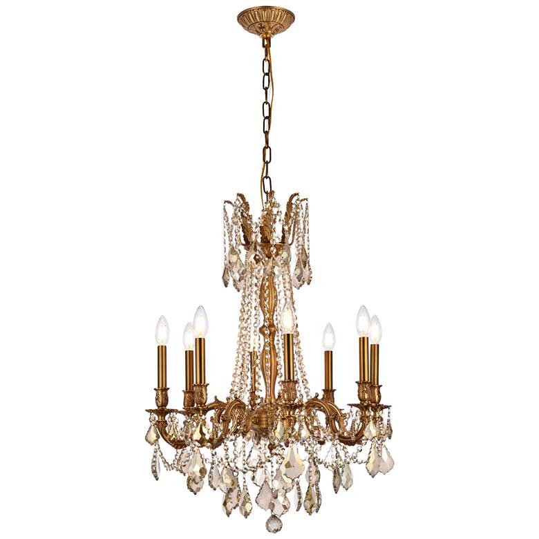 Image 1 Rosalia 8 Lt French Gold Chandelier Golden Teak
