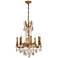 Rosalia 8 Lt French Gold Chandelier Golden Teak