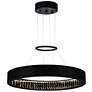 1_Rosalina 26" Wide Matte Black LED Ring Chandelier