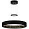 Rosalina 26" Wide Matte Black LED Ring Chandelier