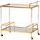 Rosalina 30 1/2" Wide Gold Metal 20Shelf Wine Cart