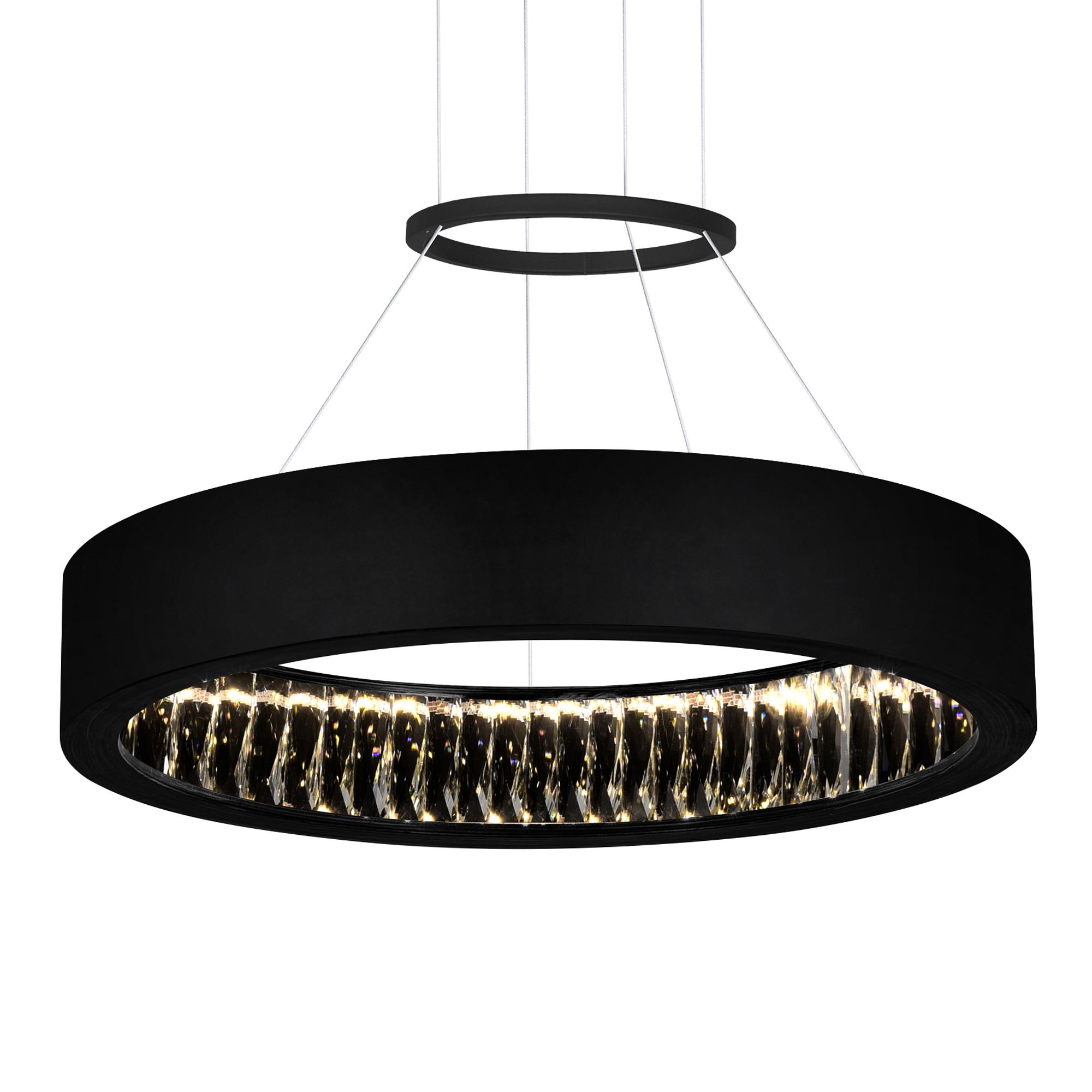Thumbnail2 of Rosalina Integrated LED 20in Matte Black Chandelier more views