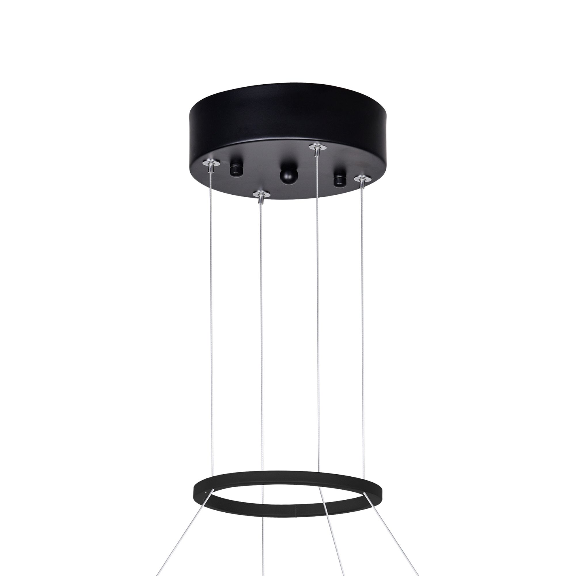 Rosalina Integrated LED 20in Matte Black Chandelier