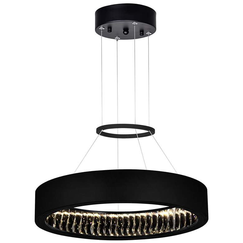 Image 1 Rosalina LED Chandelier With Matte Black Finish
