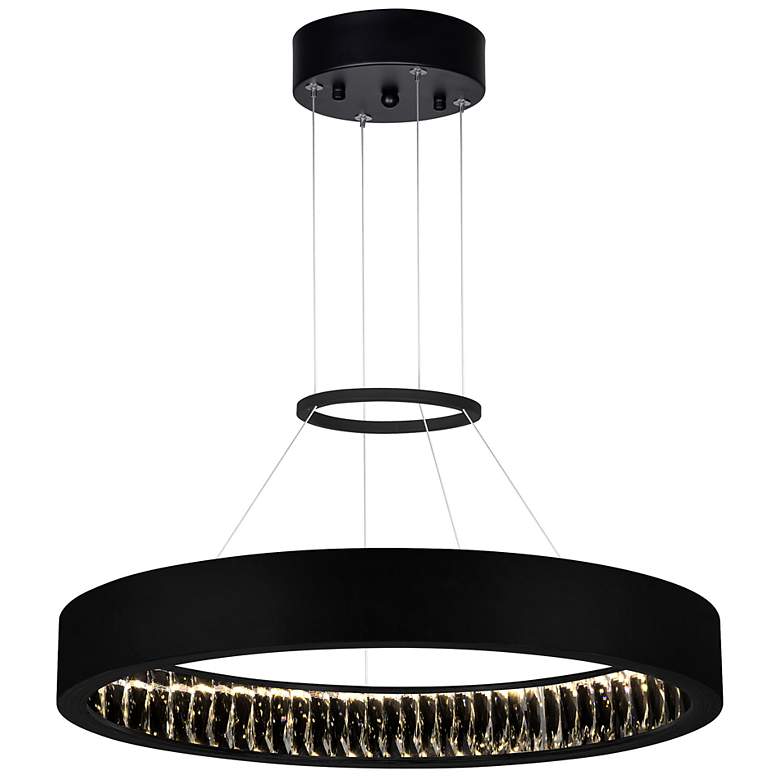 Image 1 Rosalina LED Chandelier With Matte Black Finish