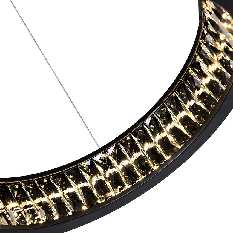 Image 4 Rosalina LED Chandelier With Matte Black Finish more views