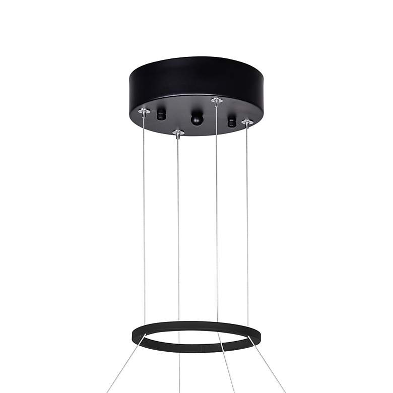 Image 5 Rosalina LED Chandelier With Matte Black Finish more views