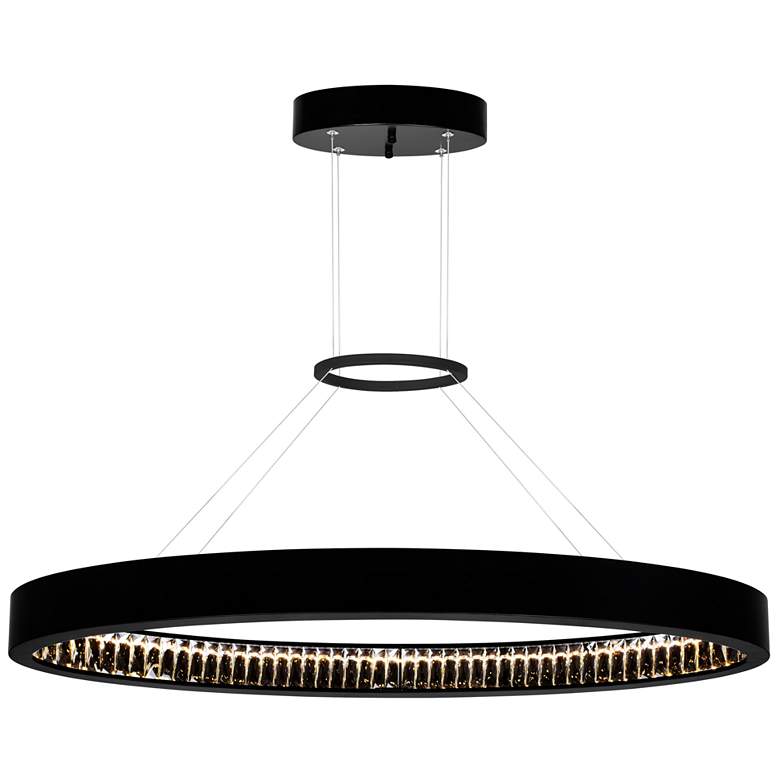 Image 1 Rosalina LED Chandelier With Matte Black Finish