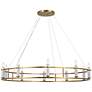 Thumbnail3 of Rosalind 50" Wide Brushed Natural Brass 10-Light Chandelier