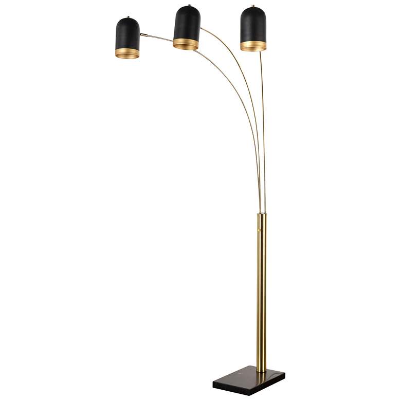Image 1 Rosalind - Arch Floor Lamp - Black/Gold