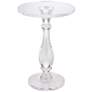 2_Rosaline 13 1/4" Wide Clear Acrylic Pedestal Side Table