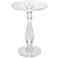Rosaline 13 1/4" Wide Clear Acrylic Pedestal Side Table