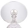 3_Rosaline 13 1/4" Wide Clear Acrylic Pedestal Side Table more views