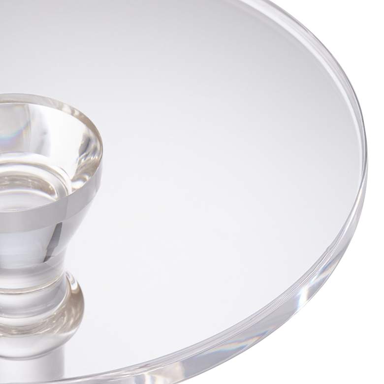 Image 4 Rosaline 13 1/4" Wide Clear Acrylic Pedestal Side Table more views