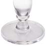 5_Rosaline 13 1/4" Wide Clear Acrylic Pedestal Side Table more views