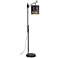 Rosaline Rustic Black Arc Reading Floor Lamp