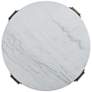 2_Rosamel 38" Wide Marble and Ash Brown Round Coffee Table more views
