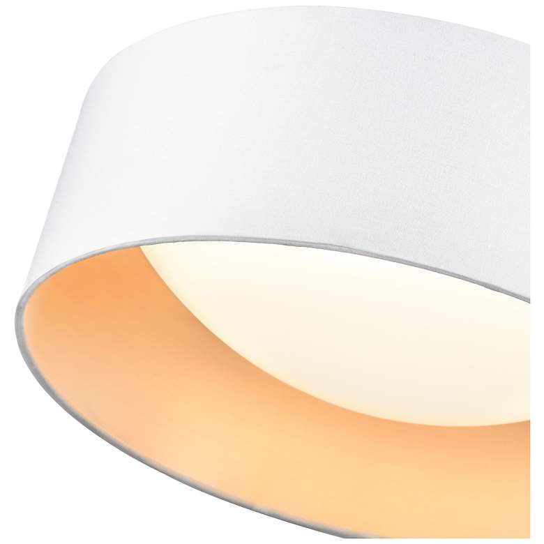 Image 5 Rosata 12.5" Wide LED Flushmount Light in White more views