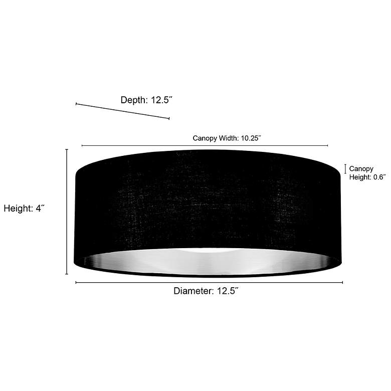 Image 6 Rosata 12.5" Wide LED Flushmount Light in White more views