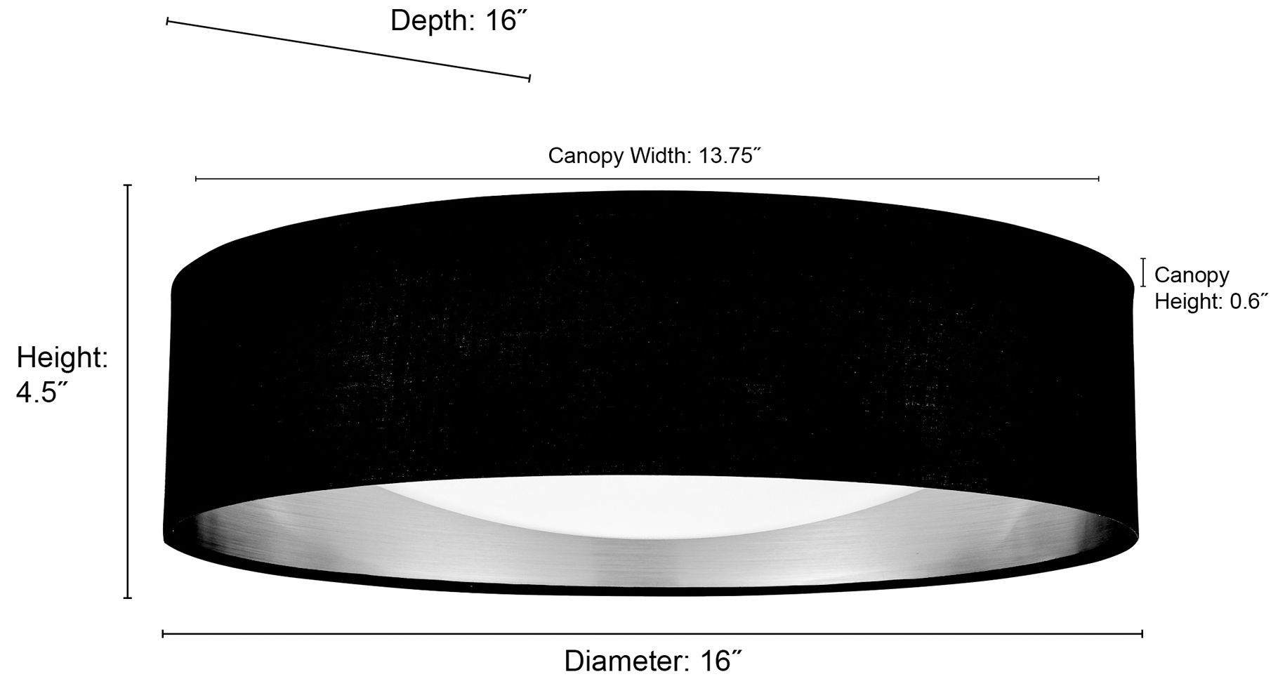 Image 6 Rosata 16" Wide White LED Ceiling Light more views