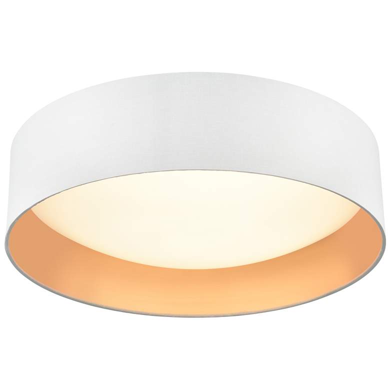 Image 1 Rosata 16" Wide LED Flushmount Light in White