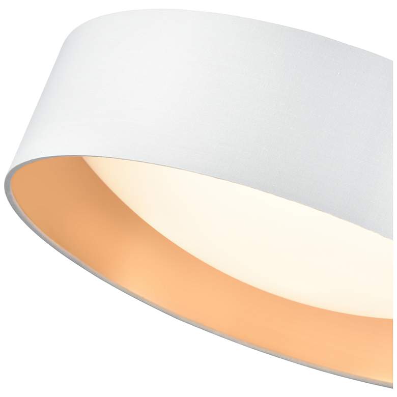 Image 5 Rosata 16" Wide LED Flushmount Light in White more views