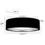 6_Rosata 16" Wide LED Flushmount Light in White more views