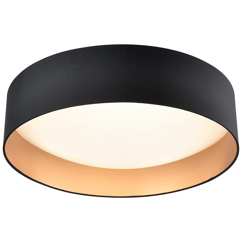 Image 1 Rosata 20" Wide LED Flushmount Light in Black