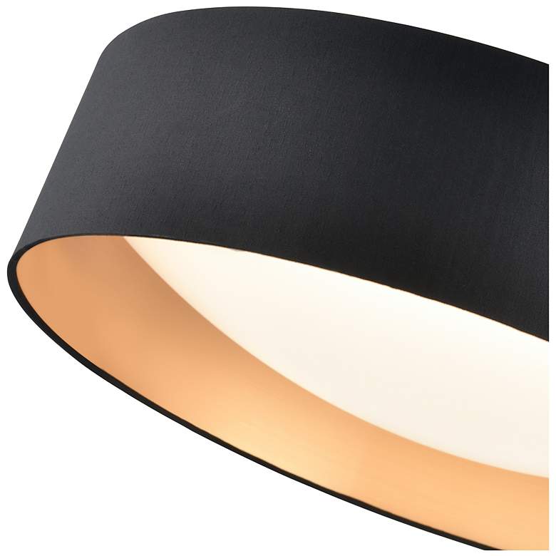 Image 5 Rosata 20" Wide LED Flushmount Light in Black more views