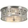 3_Roscoe 11" Wide Satin Nickel Drum Ceiling Light