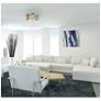 4_Roscoe 11" Wide Satin Nickel Drum Ceiling Light more views