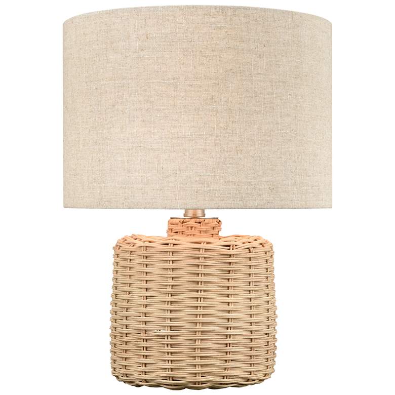 Image 1 Roscoe 18 inch High 1-Light Table Lamp - Natural - Includes LED Bulb