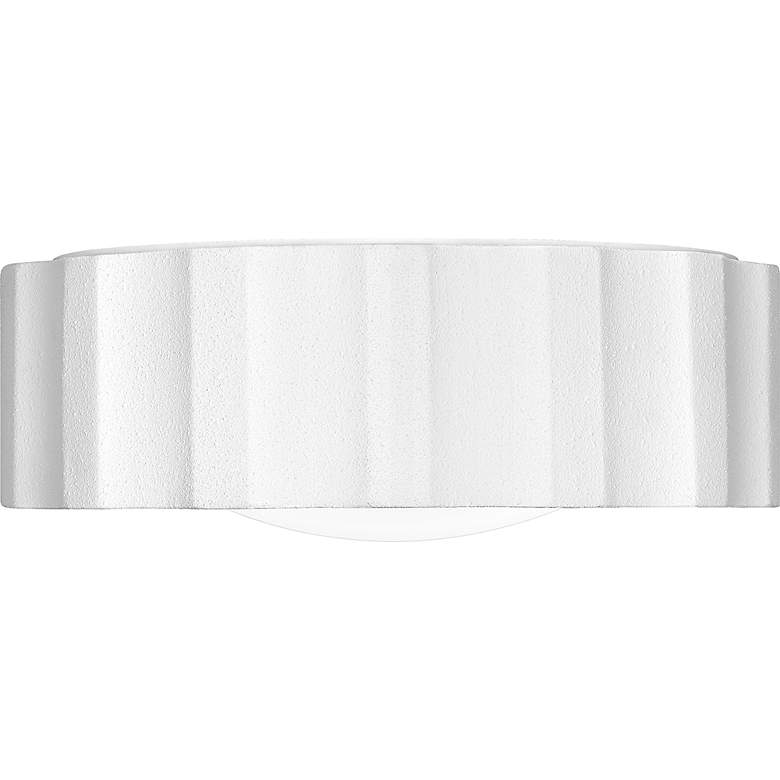 Image 3 Roscoe 2-Light Textured White Flush Mount Light more views