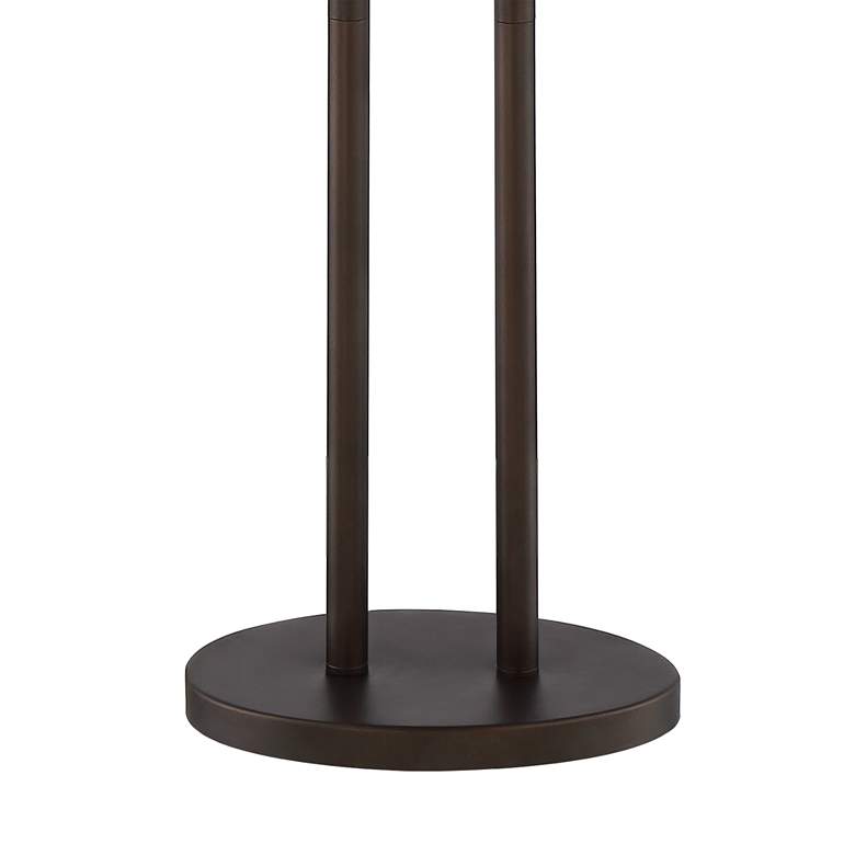 Roscoe Bronze Twin Pole Modern Pull Chain Floor Lamp more views