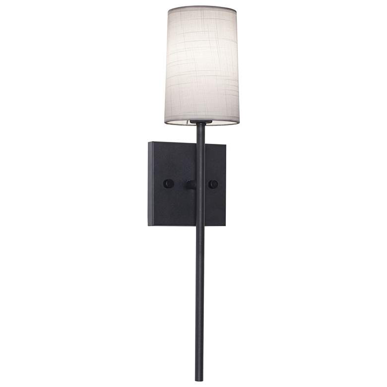 Image 1 Rose 19.6" High 1-Light Black LED Sconce