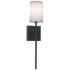 Rose 19.6" High 1-Light Black LED Sconce