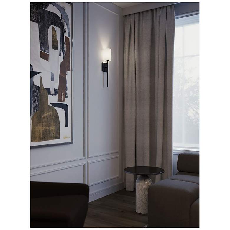 Image 2 Rose 19.6" High 1-Light Black LED Sconce more views