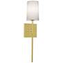Rose 19.6" High 1-Light Satin Brass LED Sconce
