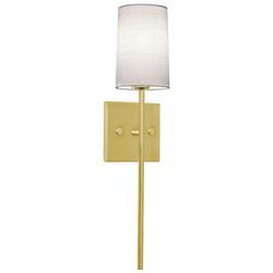 Rose 19.6" High 1-Light Satin Brass LED Sconce
