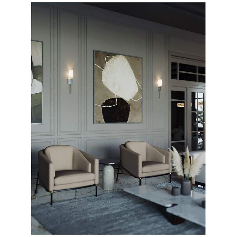 Image 2 Rose 19.6" High 1-Light Satin Nickel LED Sconce more views