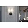 4_Rose 19.6" High 2-Light Black LED Sconce more views