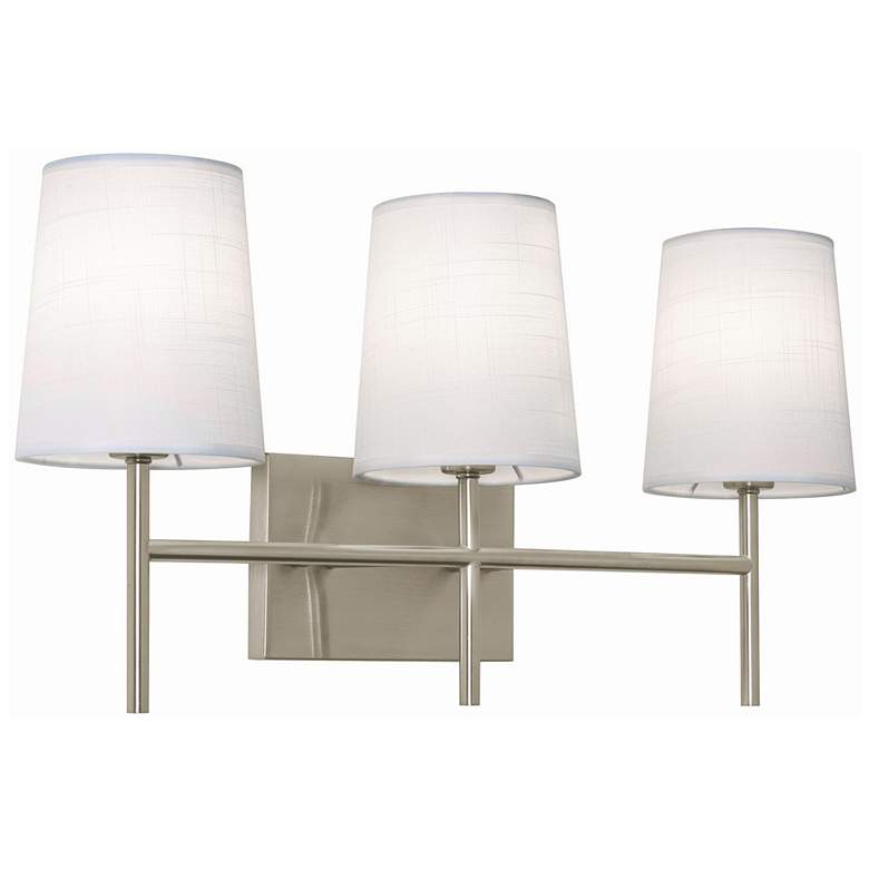 Image 1 Rose 22 inch Wide 3-Light Satin Nickel LED Vanity