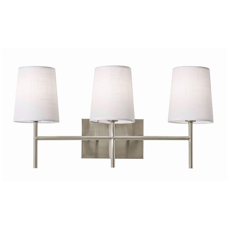 Image 2 Rose 22" Wide 3-Light Satin Nickel LED Vanity more views