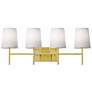 2_Rose 27" Wide 4-Light Satin Brass LED Vanity more views