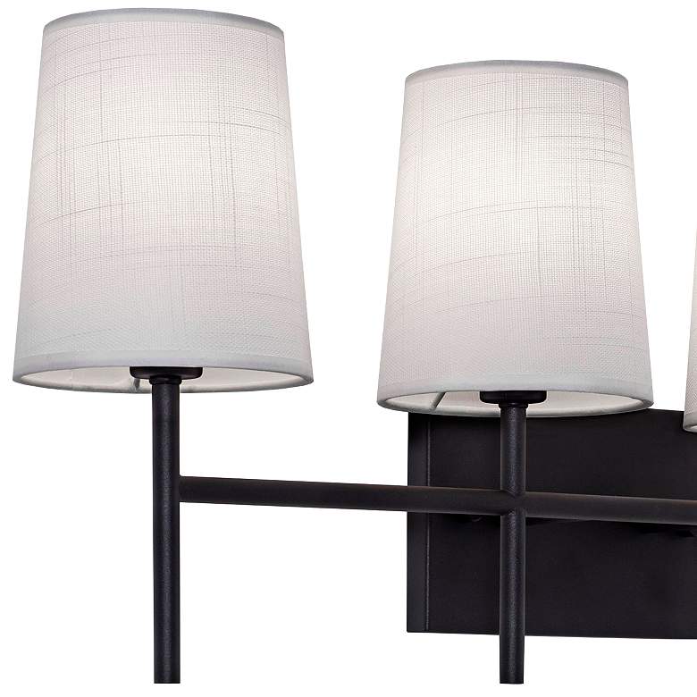 Image 3 Rose 27" Wide Black 4-Light Vanity Bath Light more views