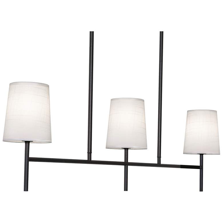 Image 1 Rose 36" Wide 3-Light Candelabra Base Black Linear Pendant
