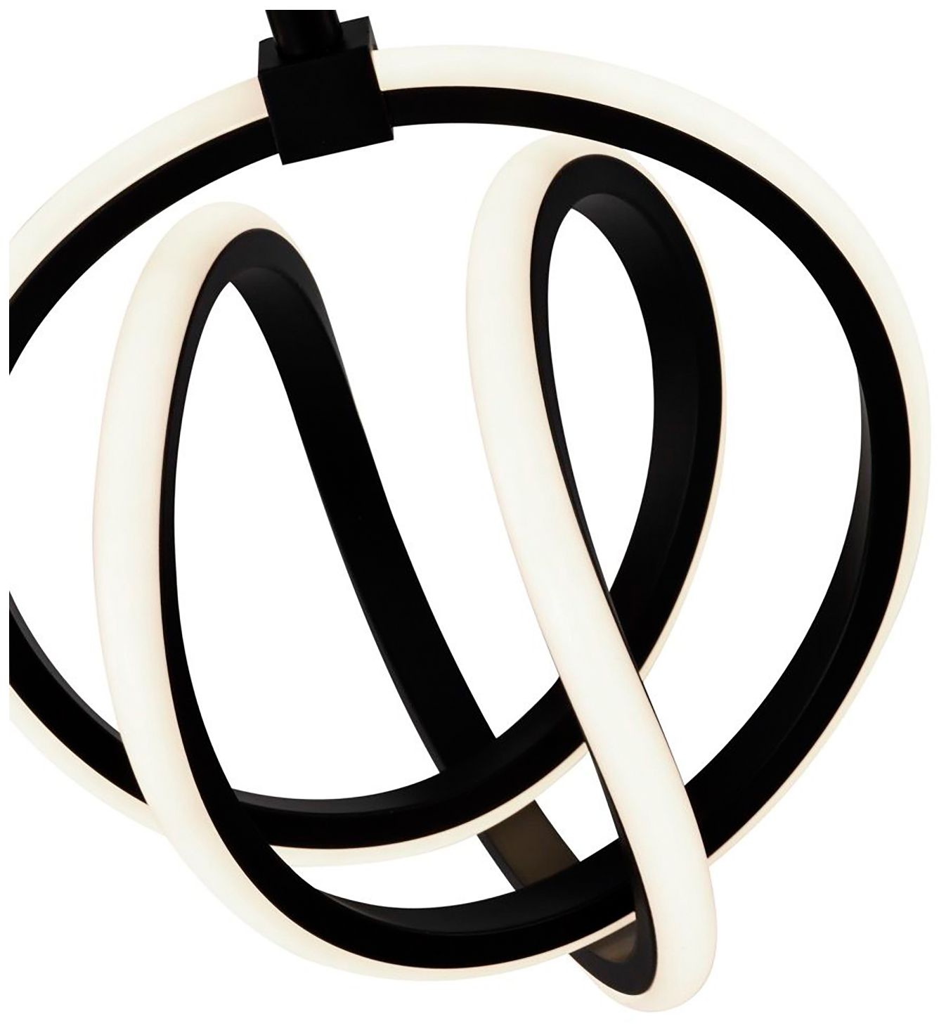 Image 2 Rose 7.5" Wide Black Pendant more views