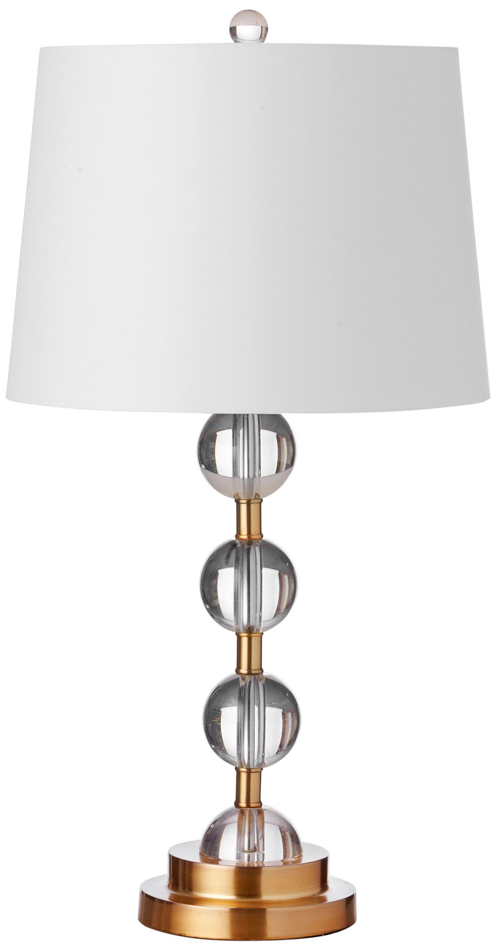 Rose Aged Brass Metal Table Lamp