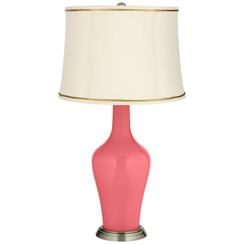 Image 1 Rose Anya Table Lamp with President&#39;s Braid Trim